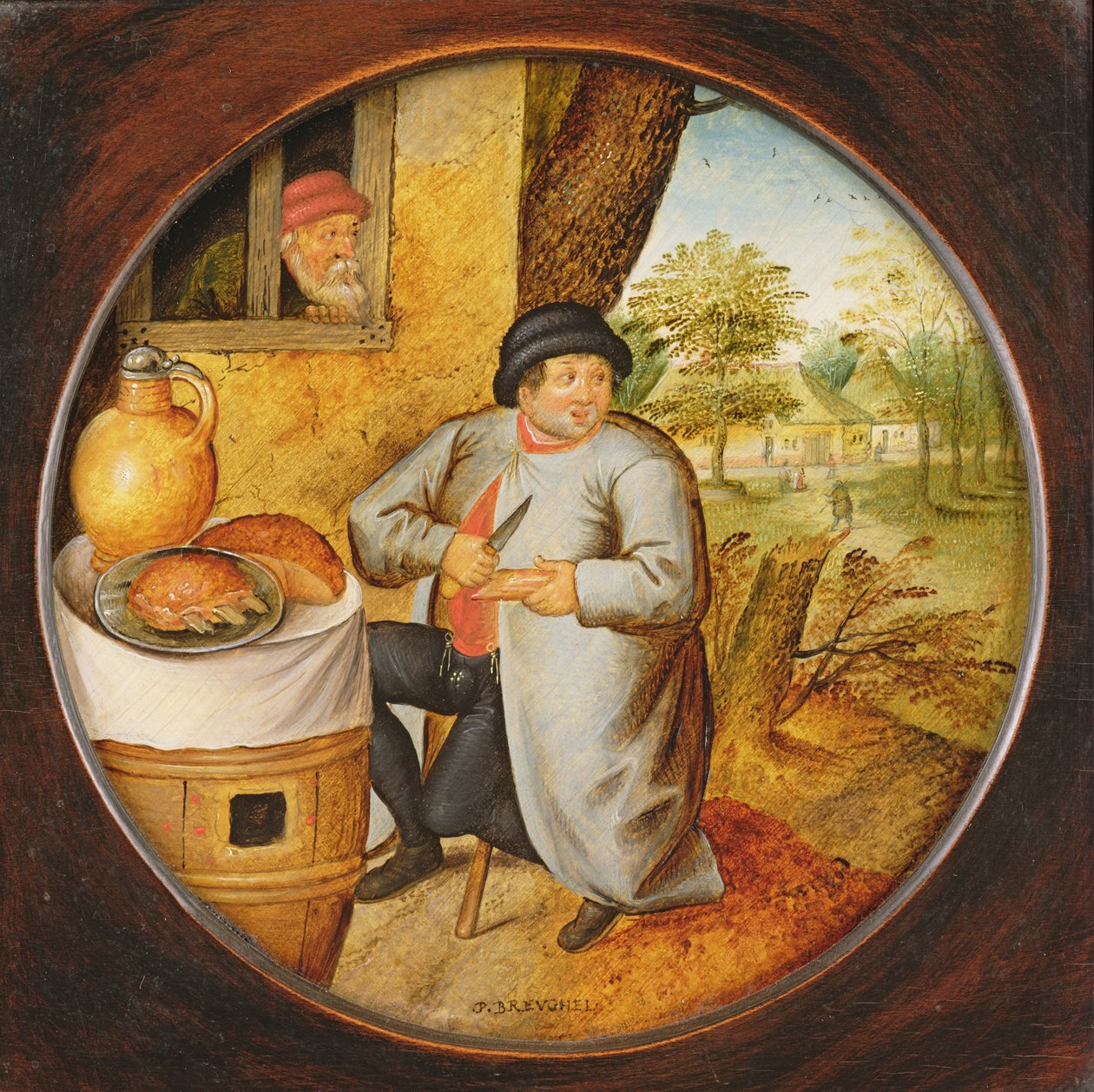 Az ember, aki fát és húst vág ugyanazzal a késsel alkotó: Pieter Brueghel the Younger