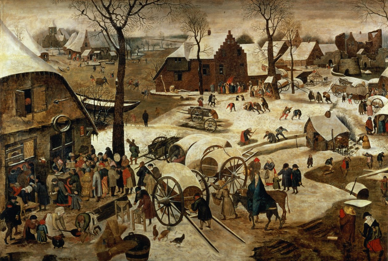 A tized fizetése vagy a betlehemi népszámlálás (részletesen lásd: 89722) alkotó: Pieter Brueghel the Younger