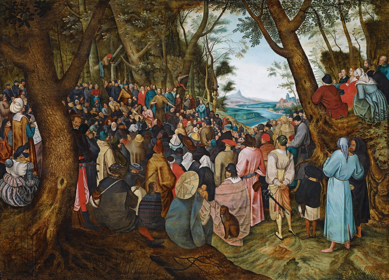 Keresztelő Szent János prédikációja alkotó: Pieter Brueghel the Younger