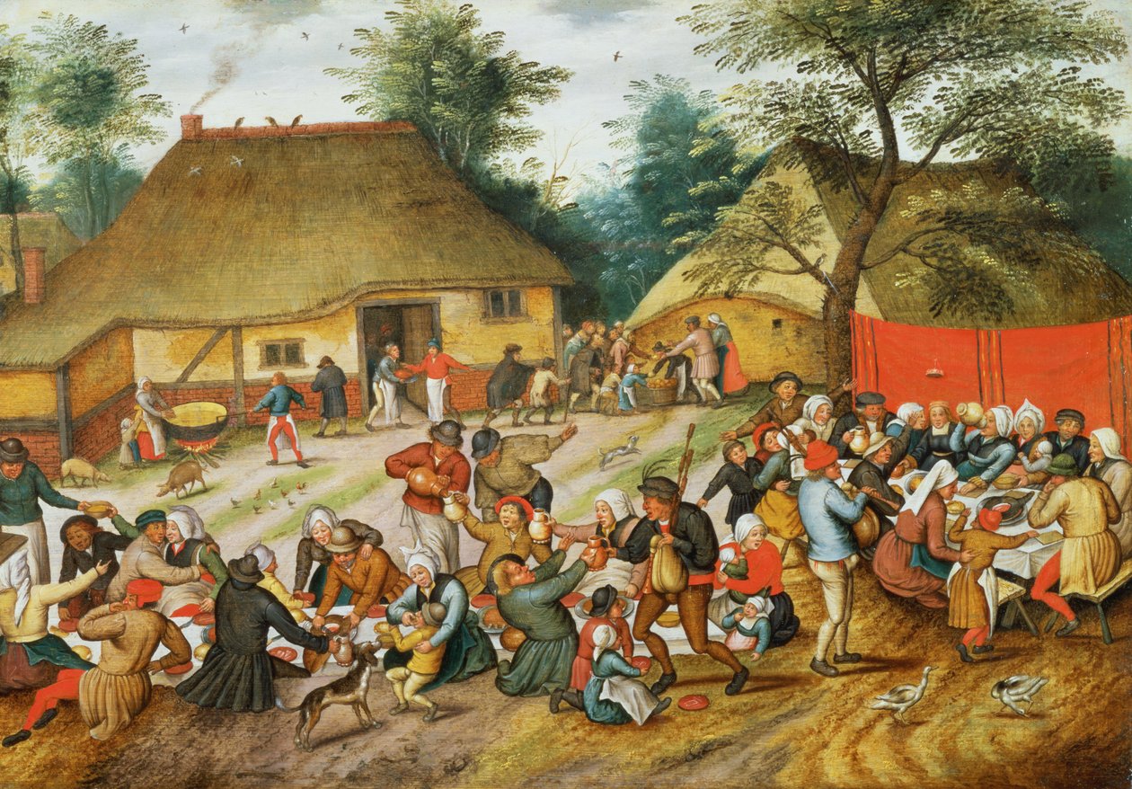 Esküvői lakoma alkotó: Pieter Brueghel the Younger