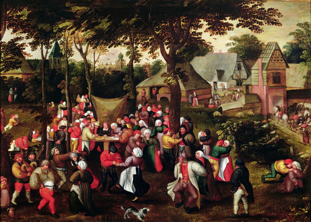 Esküvői lakoma alkotó: Pieter Brueghel the Younger