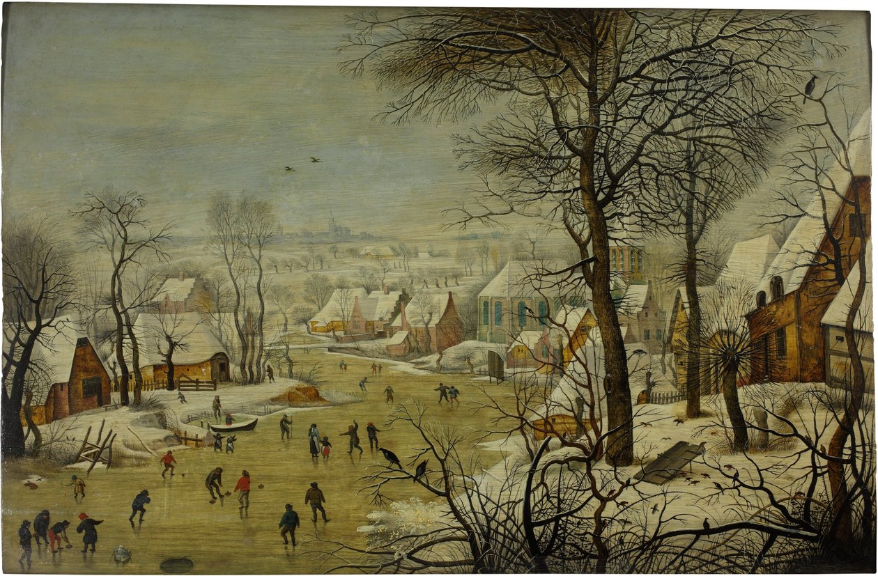 Téli táj madárcsapdával alkotó: Pieter Brueghel the Younger