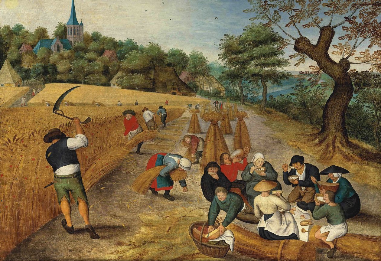 Nyár, arató alkotó: Pieter Brueghel the Younger