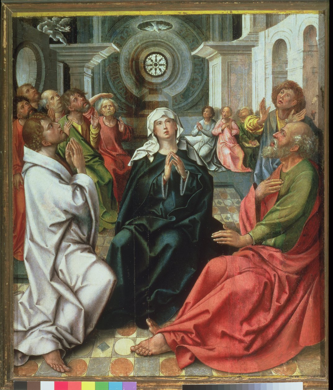 Pünkösd (panel) alkotó: Pieter Coecke van Aelst