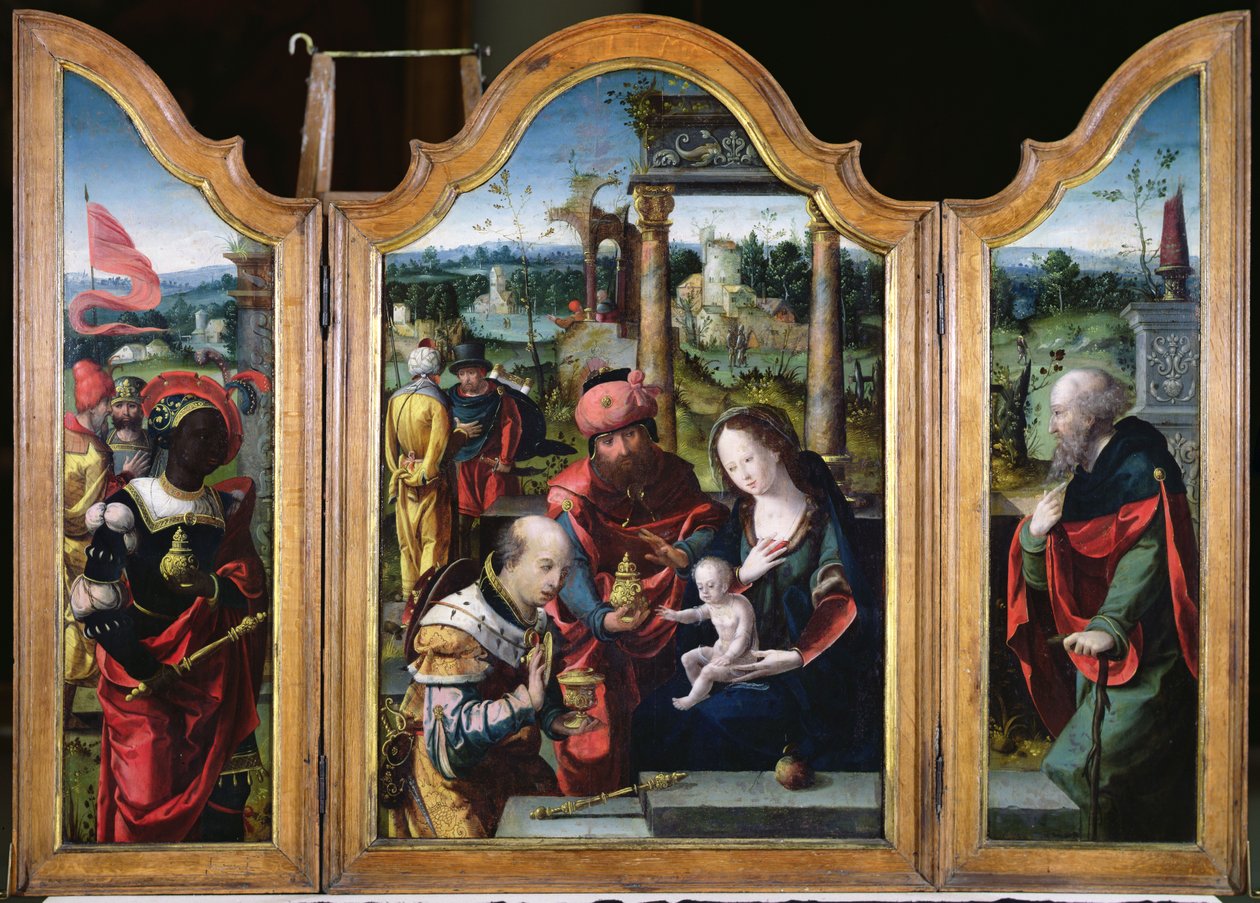 A mágusok imádása (lásd a 231760-as verziót) alkotó: Pieter Coecke van Aelst