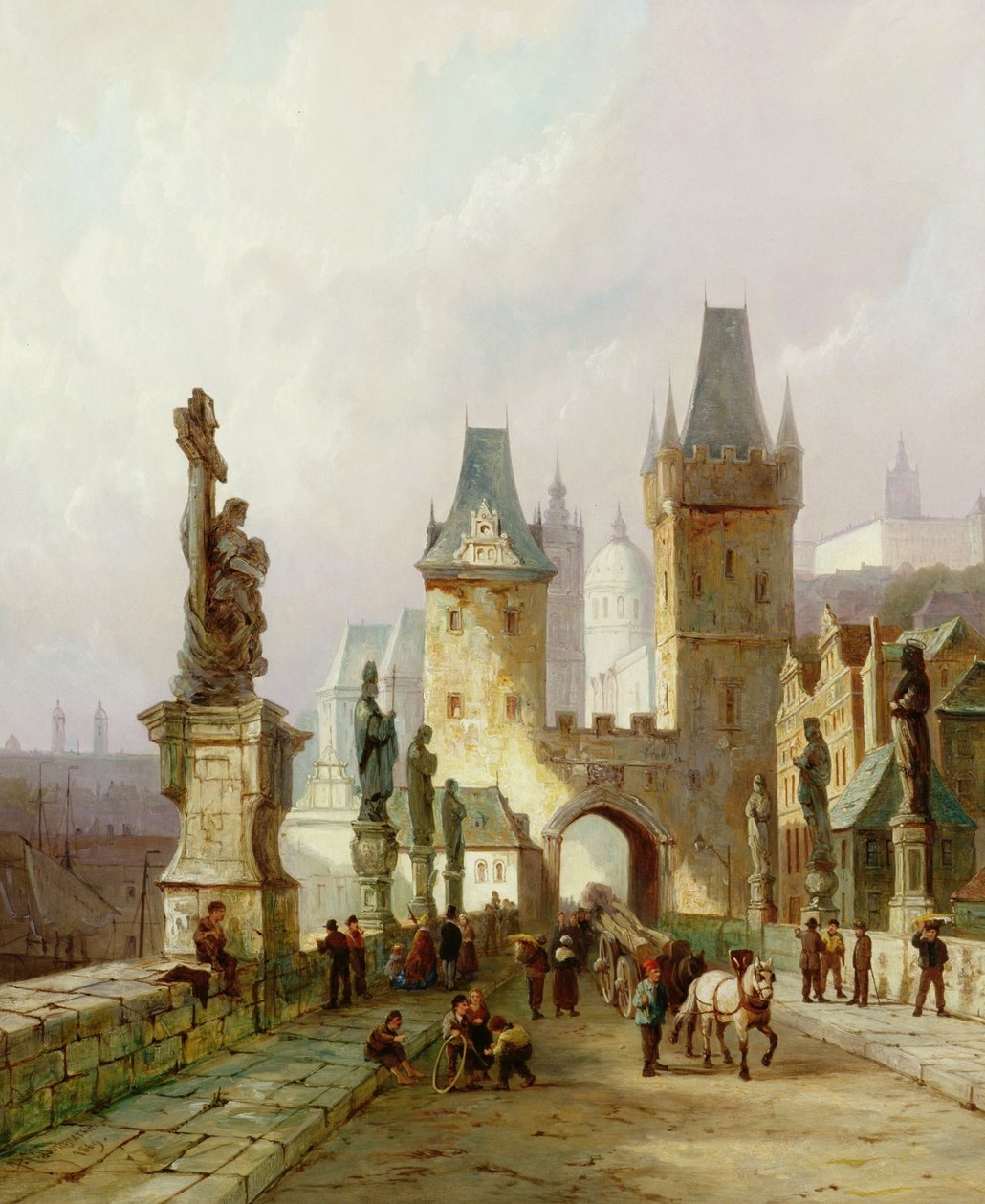 Károly-híd, Prága alkotó: Pieter Cornelis Dommerson