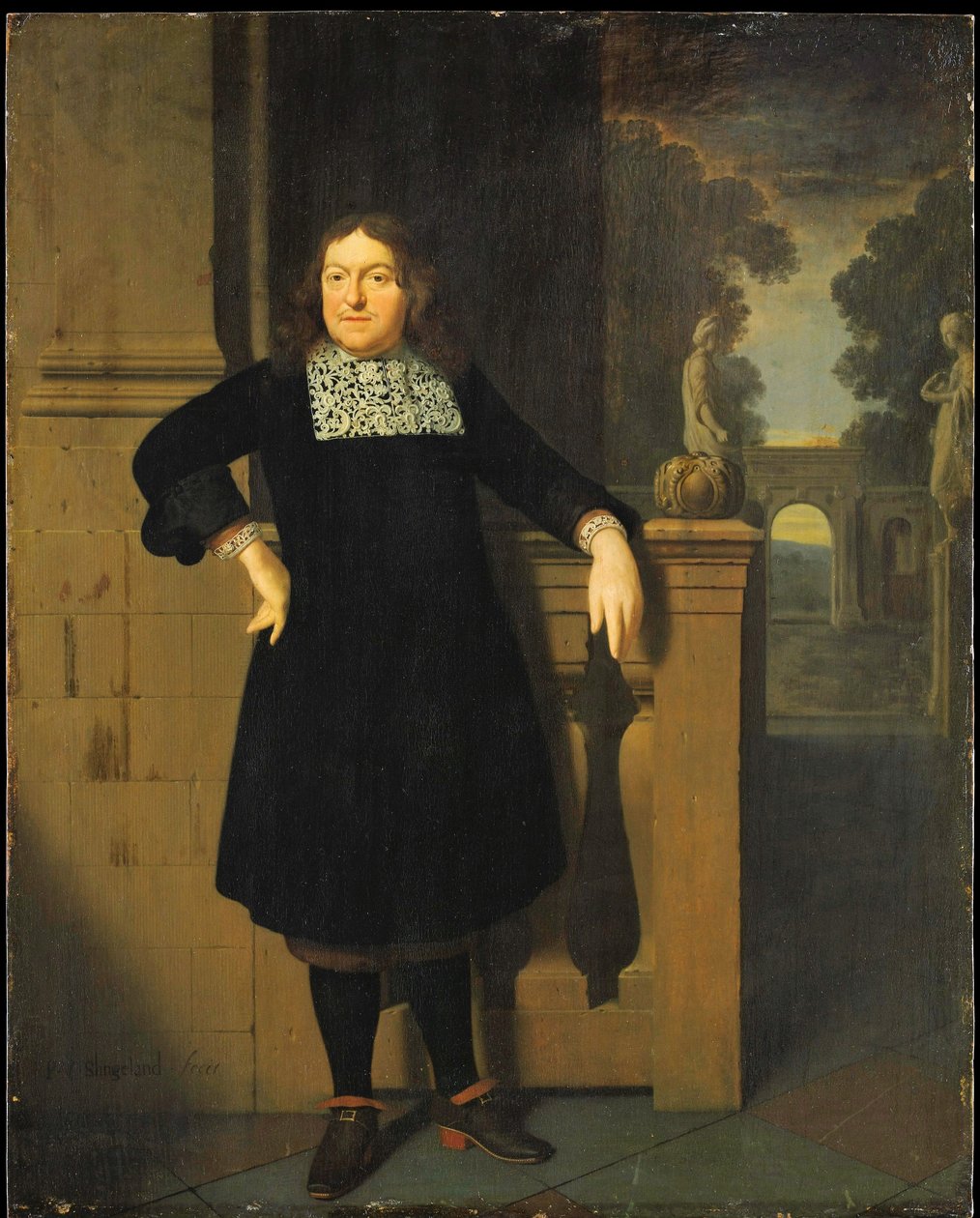 Johan Hulshout (1623–1687) portréja alkotó: Pieter Cornelisz van Slingelandt