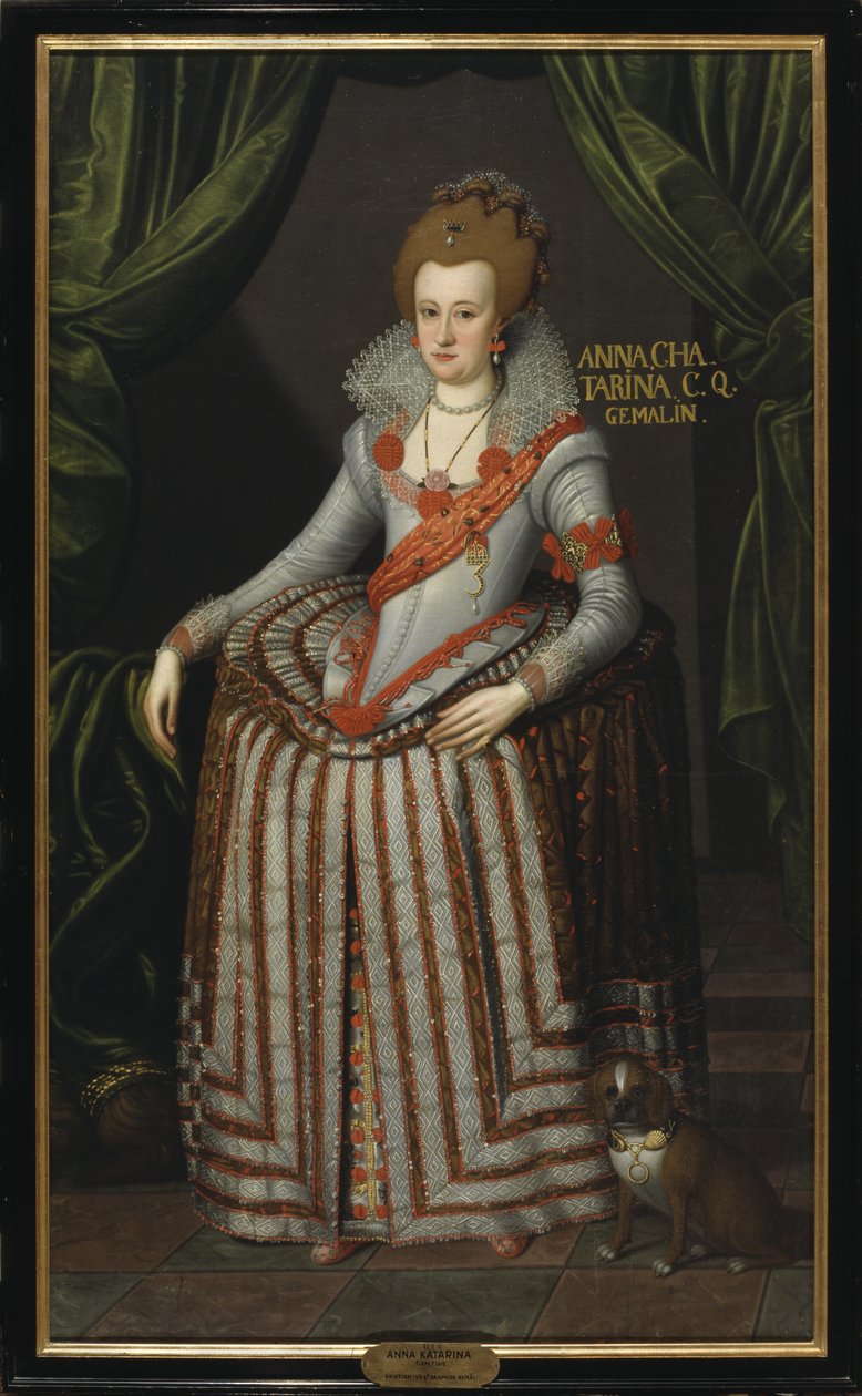 Brandenburgi Anna Katalin, 1600 körül alkotó: Pieter Fransz. Isaacsz.