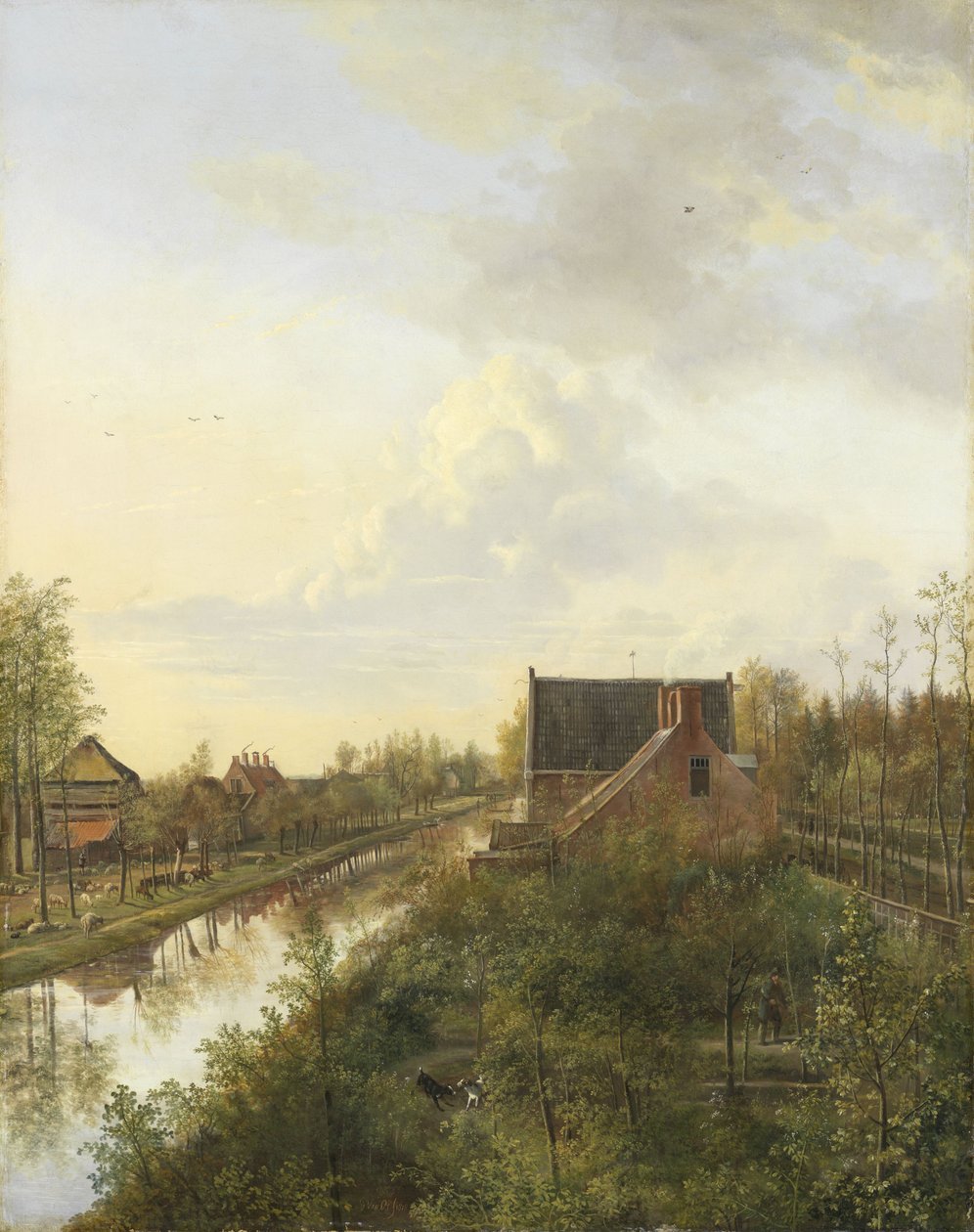 A gravelandi csatorna, 1818 alkotó: Pieter Gerardus van Os