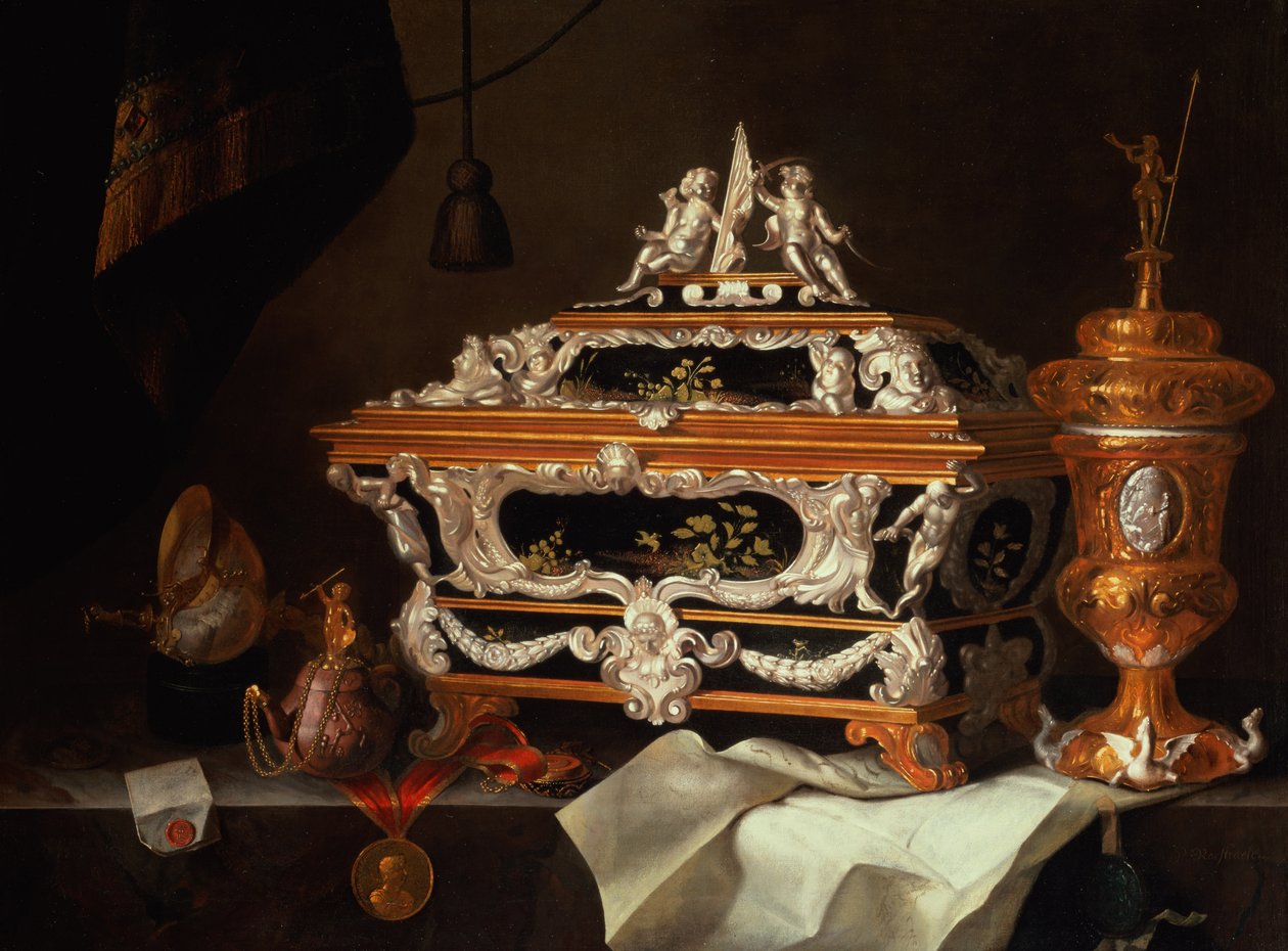 Az ötvösművészet ünnepe (olaj) alkotó: Pieter Gerritsz. van Roestraten