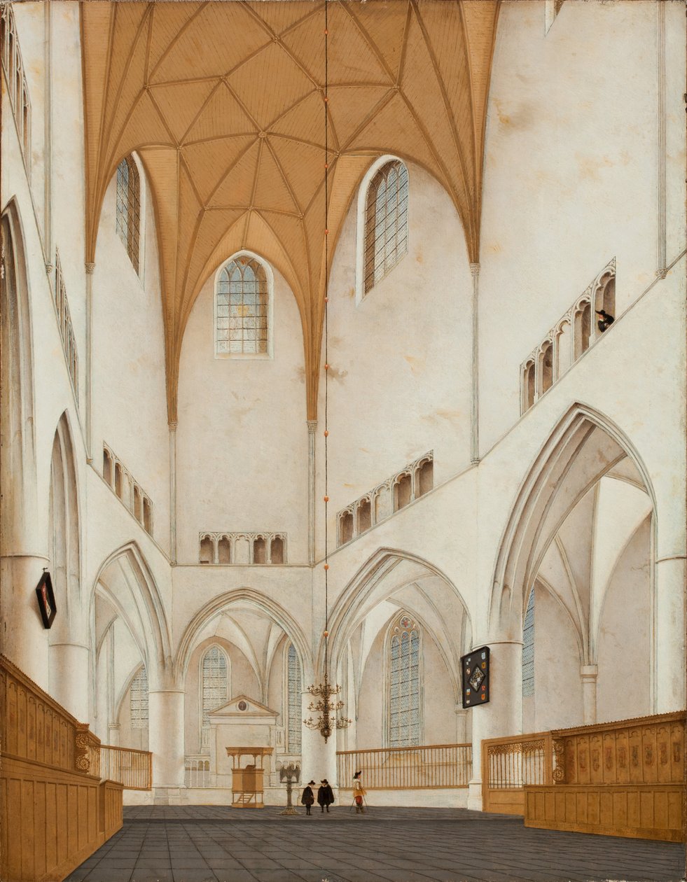 A haarlemi Szent Bavo-templom kórusának belseje, 1660 alkotó: Pieter Janszoon Saenredam