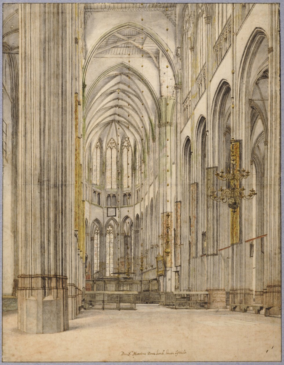 Utrechti Szent Márton -székesegyház (székesegyház) belseje alkotó: Pieter Janszoon Saenredam