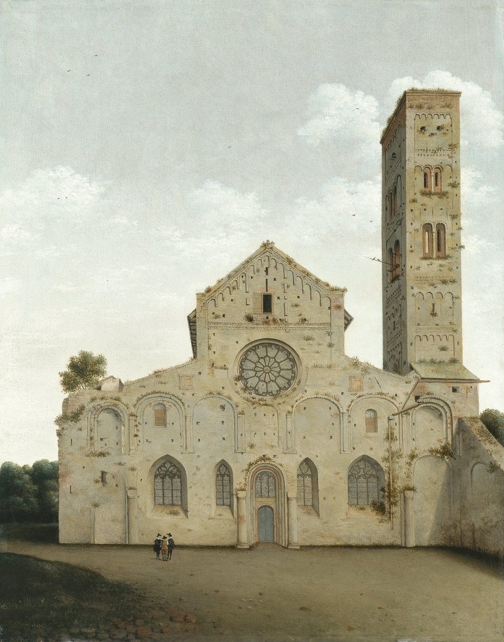 Utrechti Szent Mária -templom nyugati homlokzata alkotó: Pieter Janszoon Saenredam