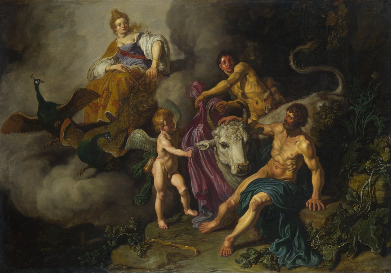 Juno felfedezi a Jupitert Io -val alkotó: Pieter Lastman
