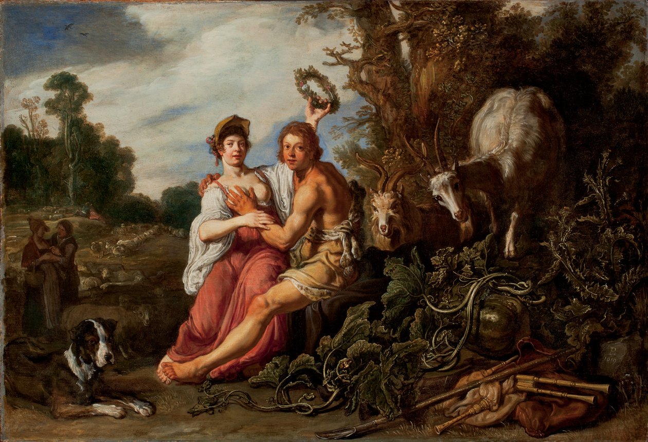 Párizs és Oenone, 1619 alkotó: Pieter Lastman