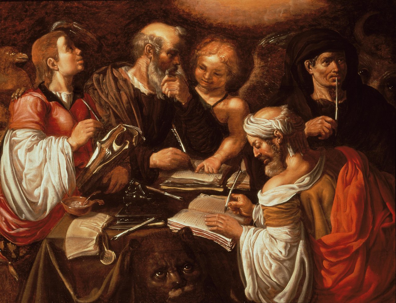 A négy evangélista és jelképeik alkotó: Pieter Lastman