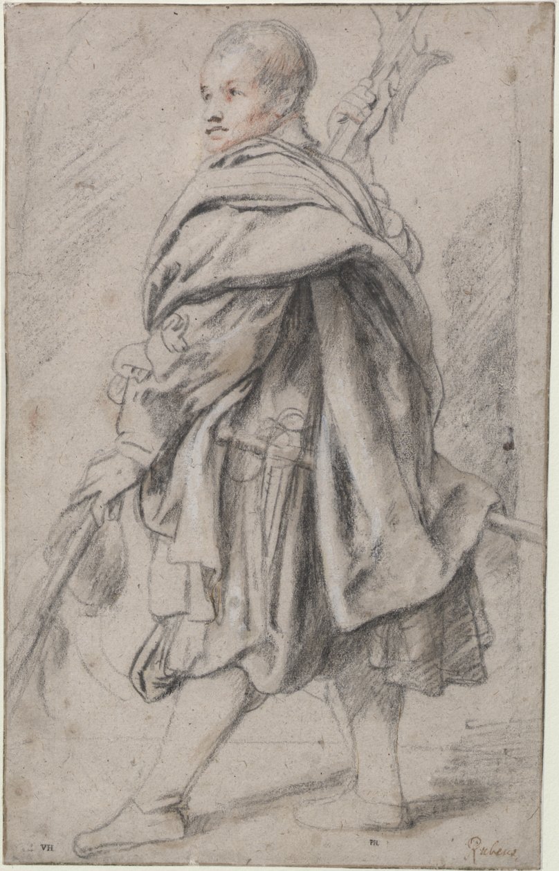 Alabárdos tanulmánya alkotó: Peter Paul Rubens