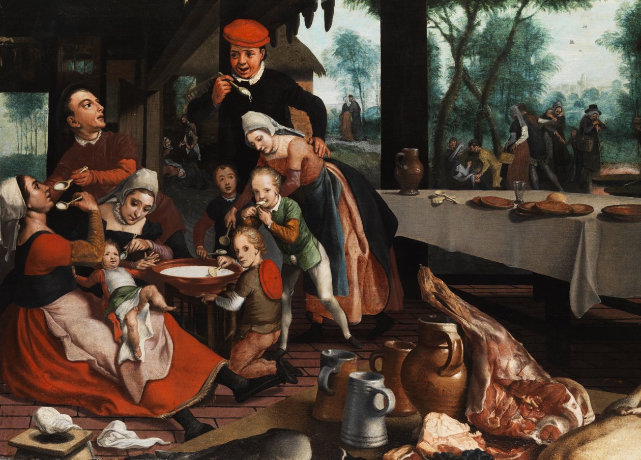 A család együtt étkezik alkotó: Pieter Pietersz the Elder