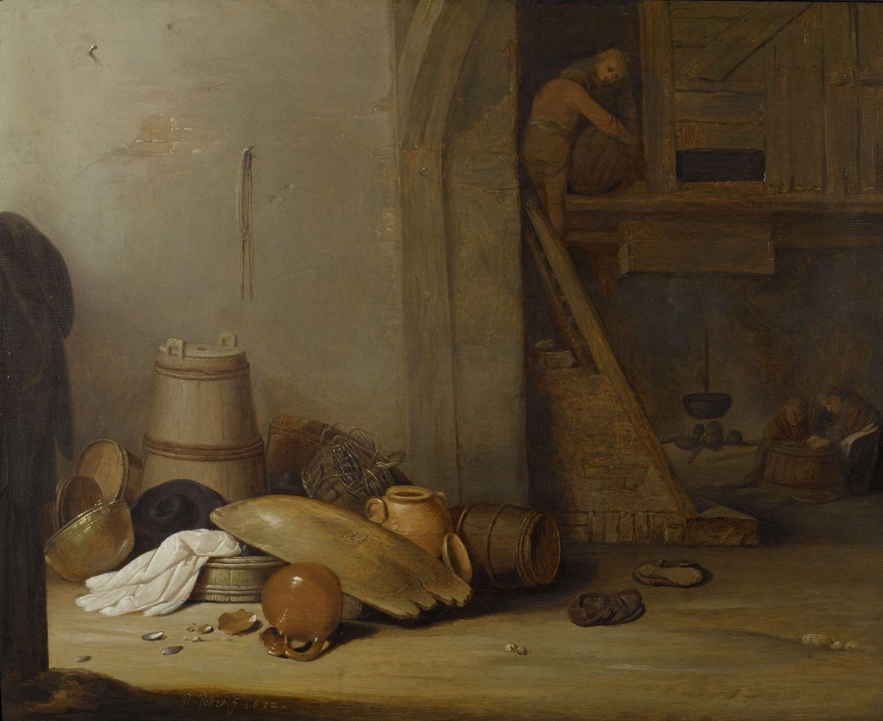 Német: Az istálló alkotó: Pieter Symonsz Potter