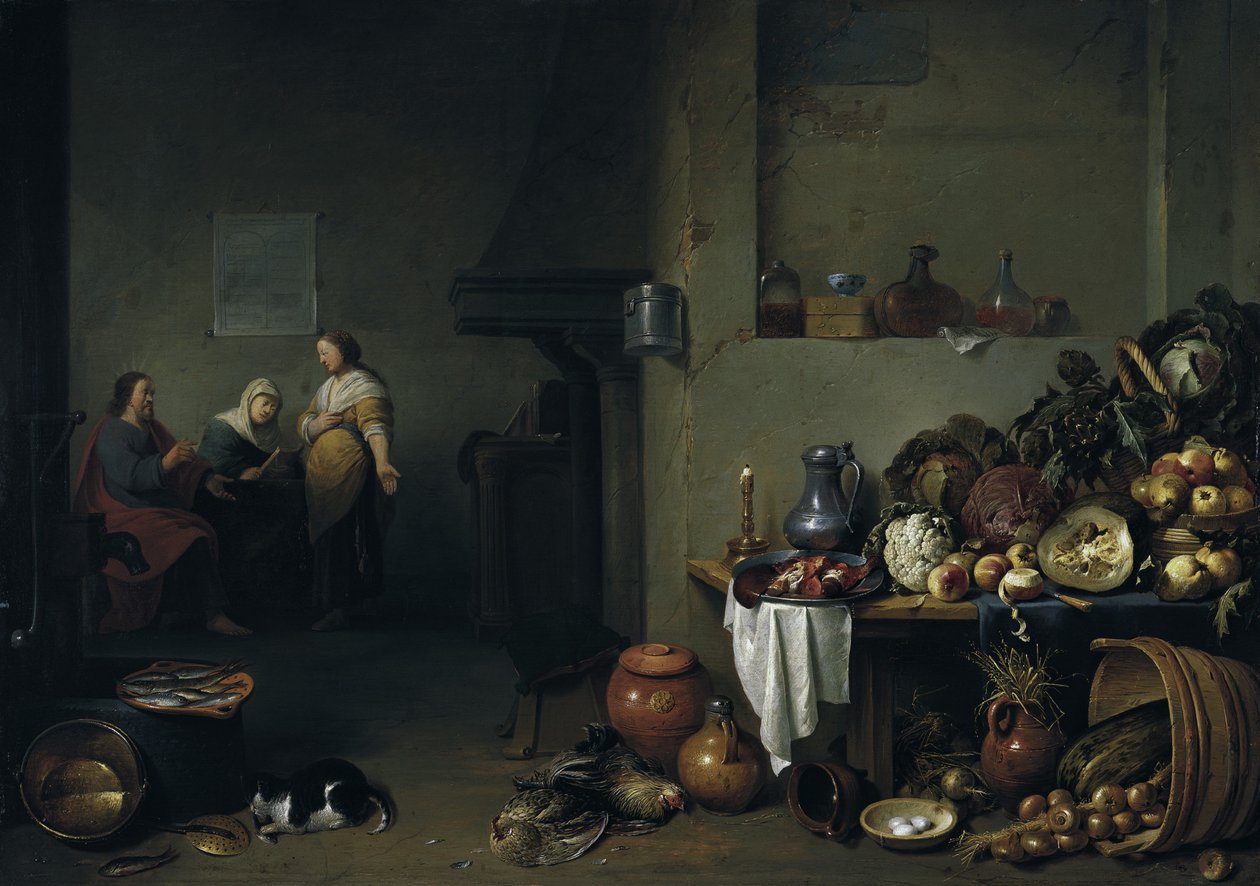 Krisztus Máriával és Mártával alkotó: Pieter de Bloot