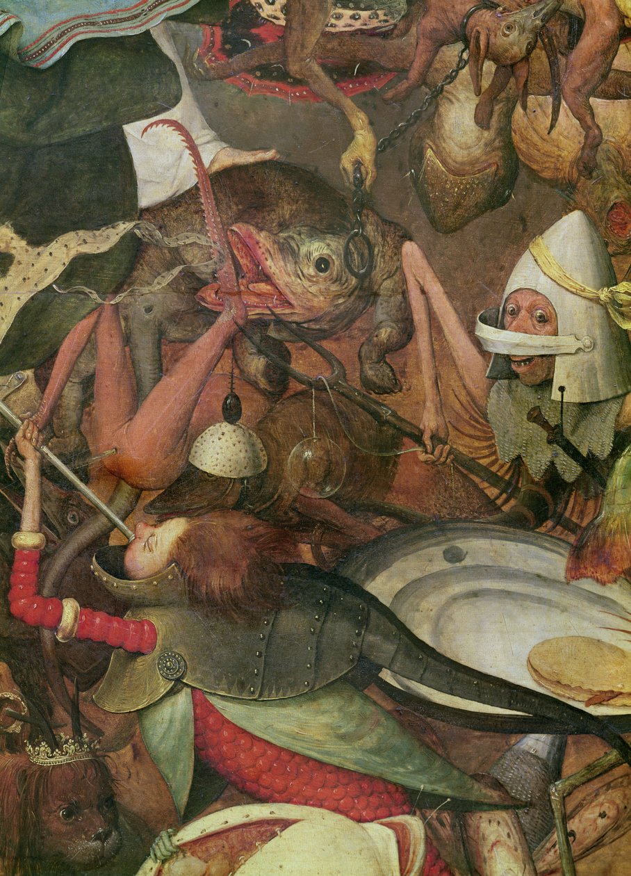 A lázadó angyalok bukása (a jobb oldali részlet), 1562 (olaj, tölgyfa tábla) alkotó: Pieter Bruegel the Elder