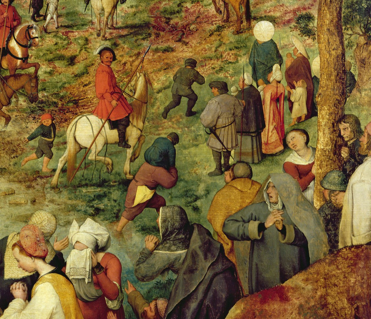 Az út a Golgotára, 1564 olaj, tábla részlet 186439 alkotó: Pieter Bruegel the Elder