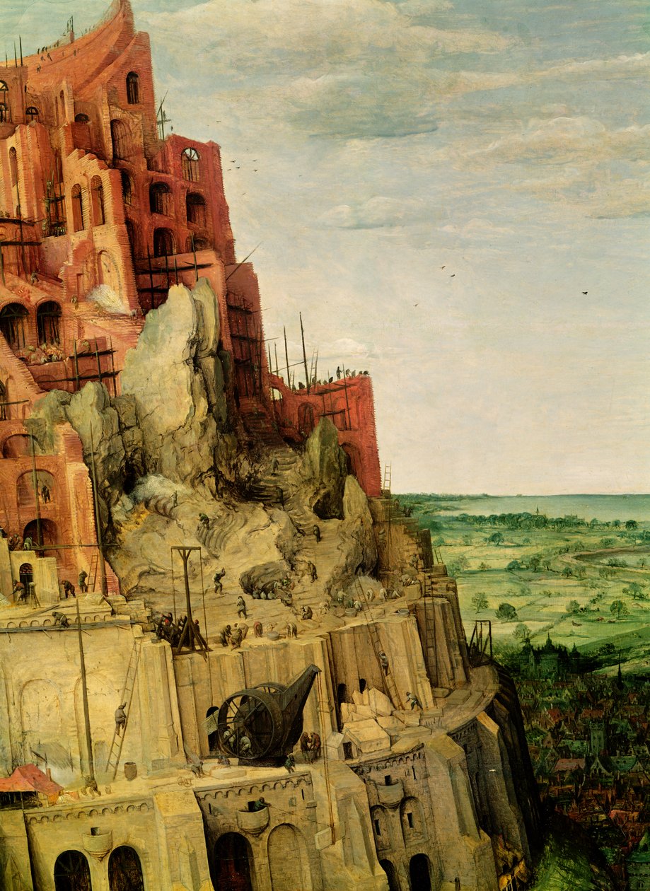 Bábel tornya (345 részlet) alkotó: Pieter Bruegel the Elder