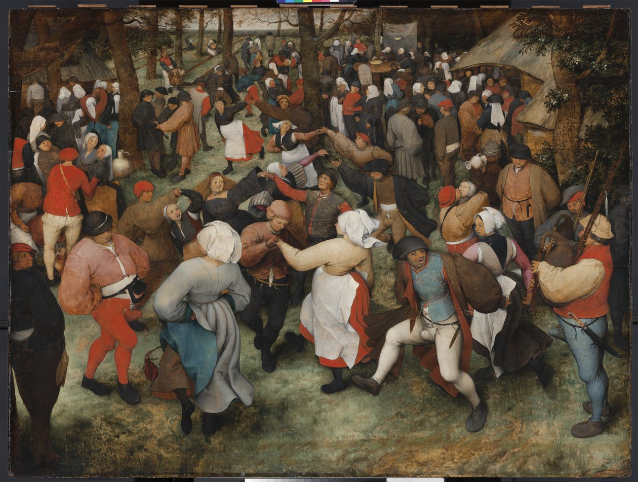A lakodalmas tánc, 1566 körül alkotó: Pieter Bruegel the Elder