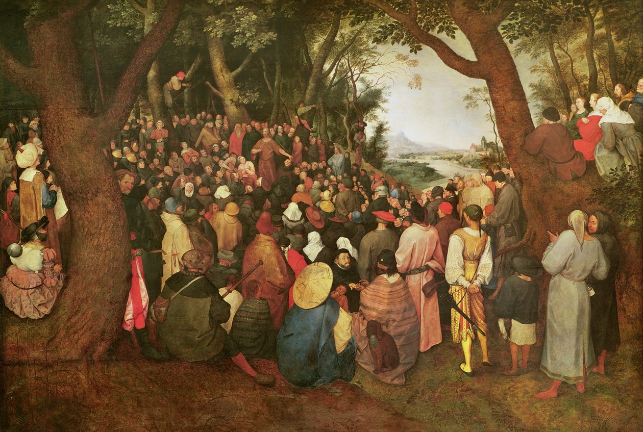 Keresztelő Szent János prédikációja, 1566 (olaj, fa) alkotó: Pieter Bruegel the Elder