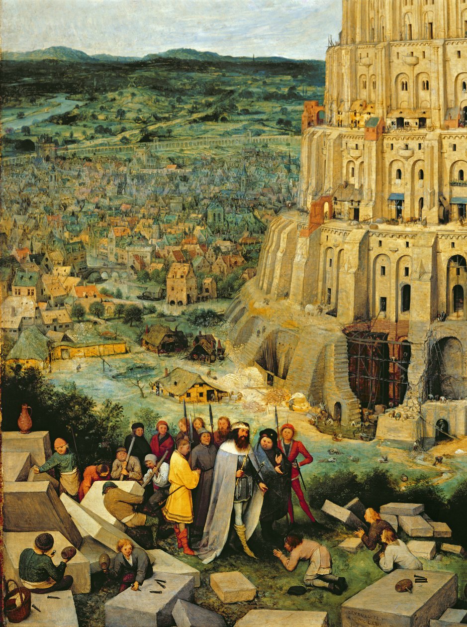 Bábel tornya, 1563 olaj, tábla, 345 részlet alkotó: Pieter Bruegel the Elder