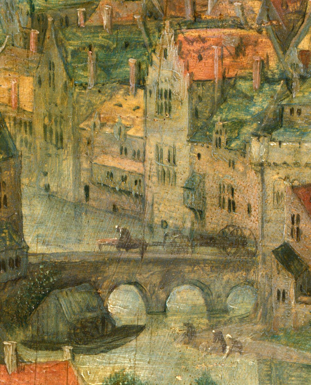 Városrészlet Bábel tornyából, 1563 alkotó: Pieter Bruegel the Elder