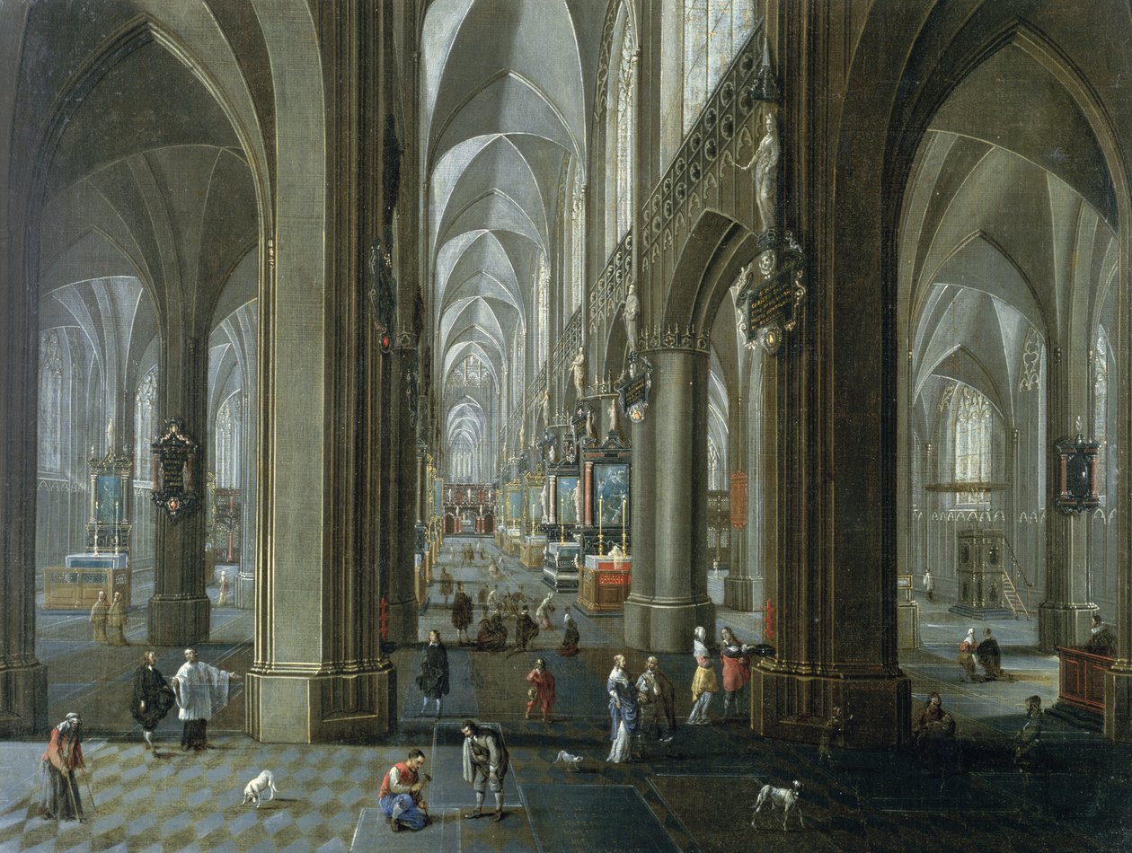 Antwerpeni Szűzanya-székesegyház belseje alkotó: Pieter the Elder Neeffs