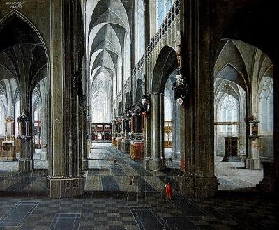 Egy katedrális belseje alkotó: Pieter the Elder Neefs
