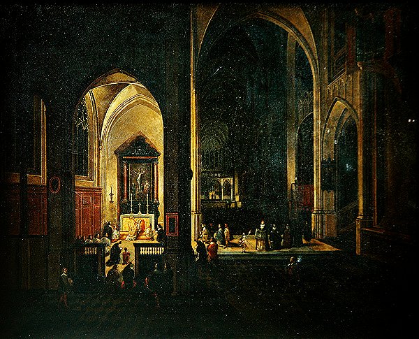 Egy templom belseje alkotó: Pieter the Elder Neefs