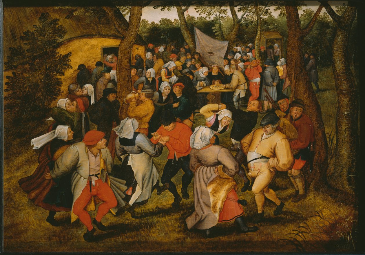 Szabadtéri esküvői tánc, 1610 (lásd még: 346632) alkotó: Pieter Brueghel the Younger