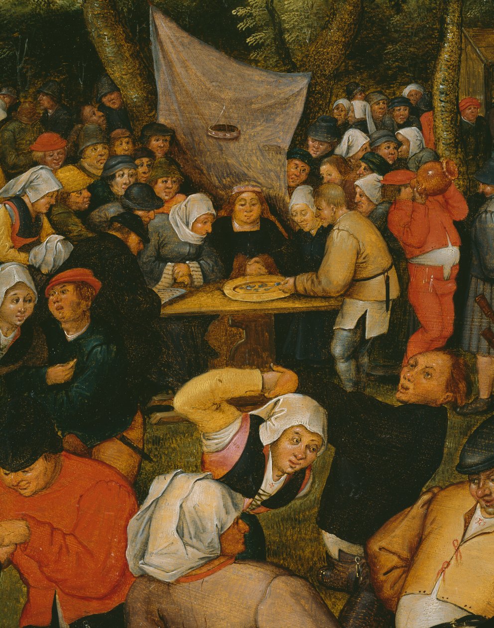 Szabadtéri esküvői tánc, 1610 (részlet) (lásd még: 346631) alkotó: Pieter Brueghel the Younger