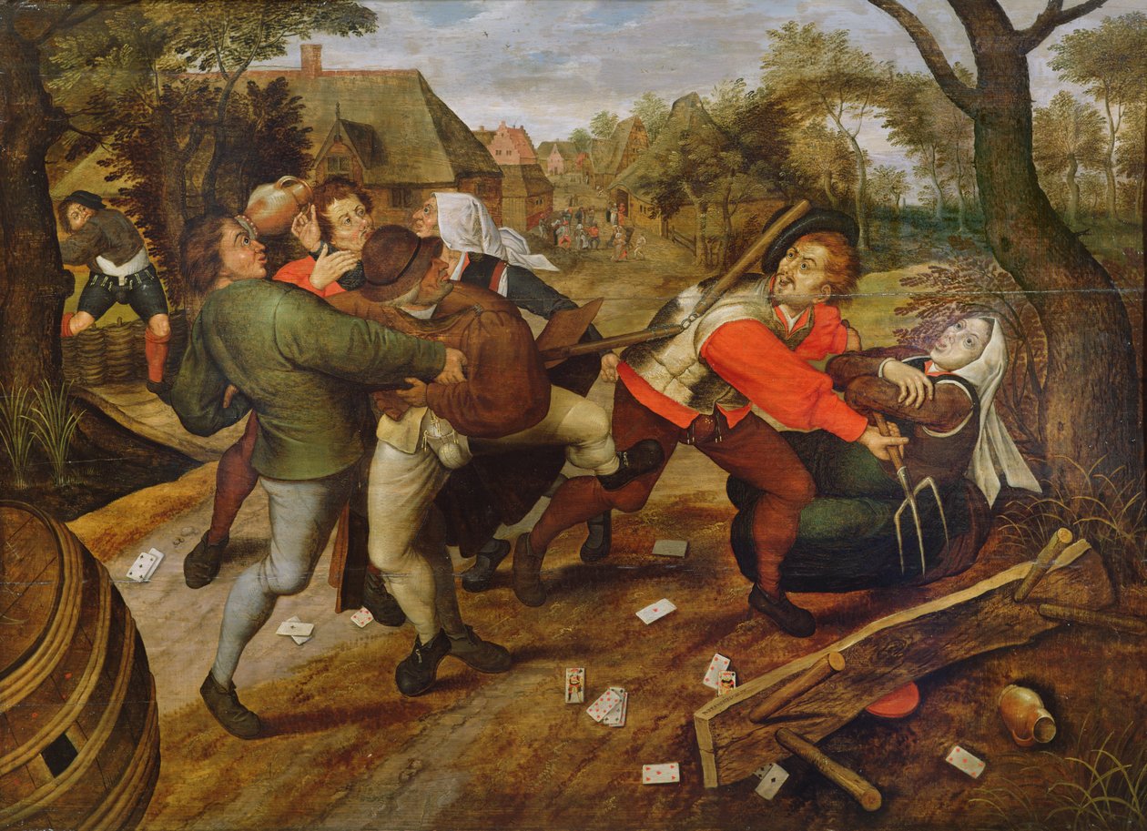 Paraszti verekedés alkotó: Pieter Brueghel the Younger