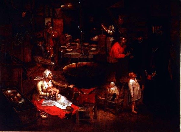 Látogatás a farmon alkotó: Pieter Brueghel the Younger