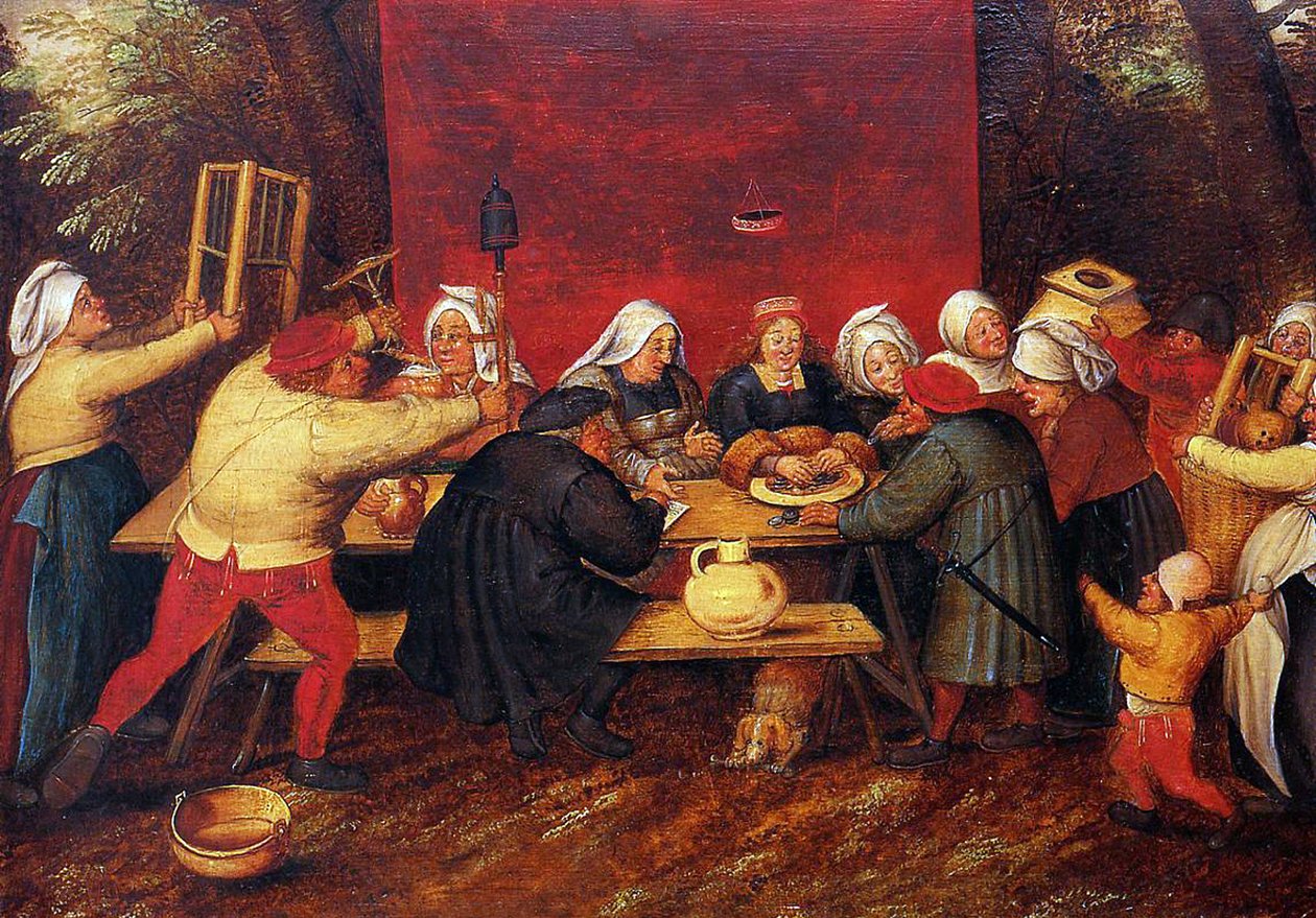 Az esküvői ajándékok, 1619 körül alkotó: Pieter Brueghel the Younger