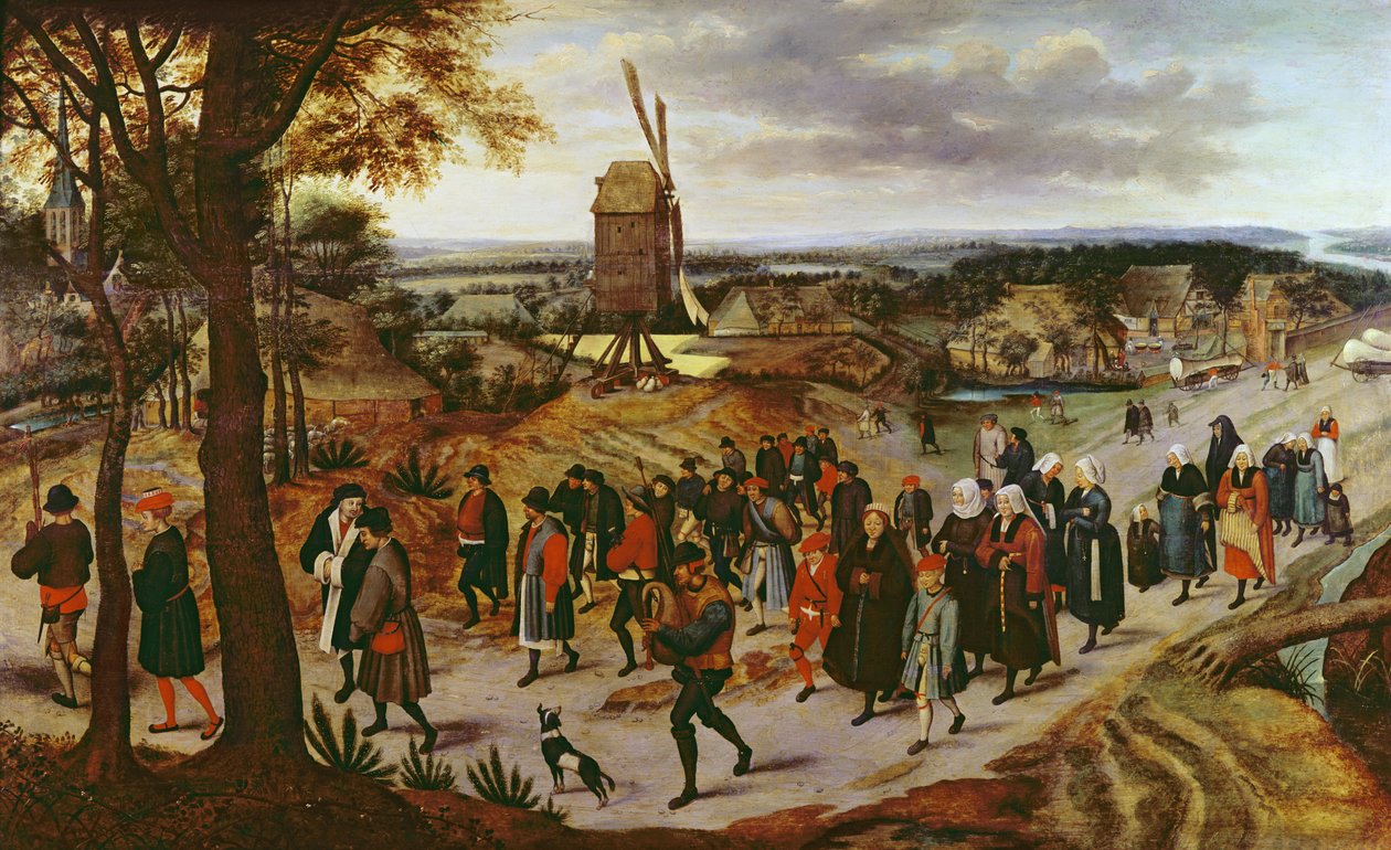 Az esküvői menet alkotó: Pieter Brueghel the Younger