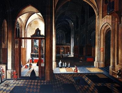 Egy katedrális belseje alkotó: Pieter the Younger Neefs
