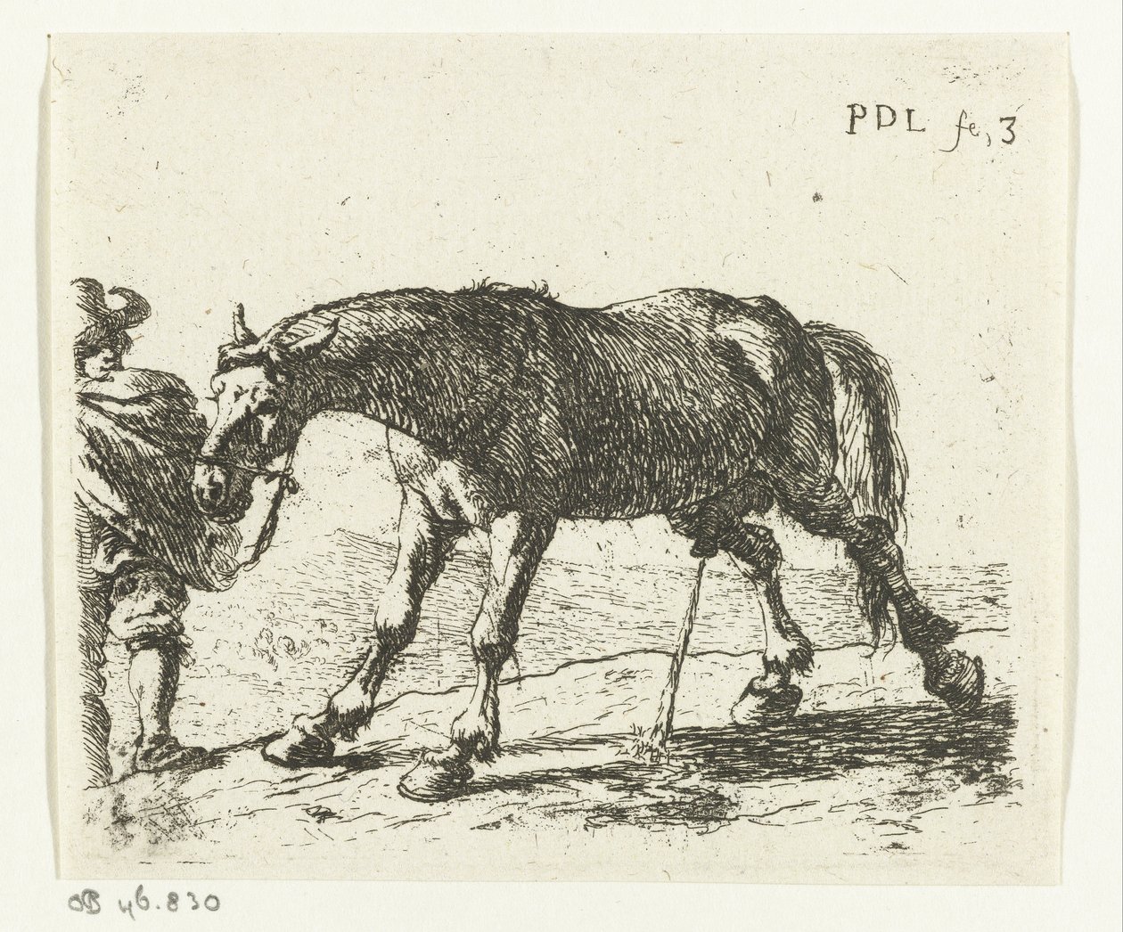 Pisilő ló alkotó: Pieter van Laer