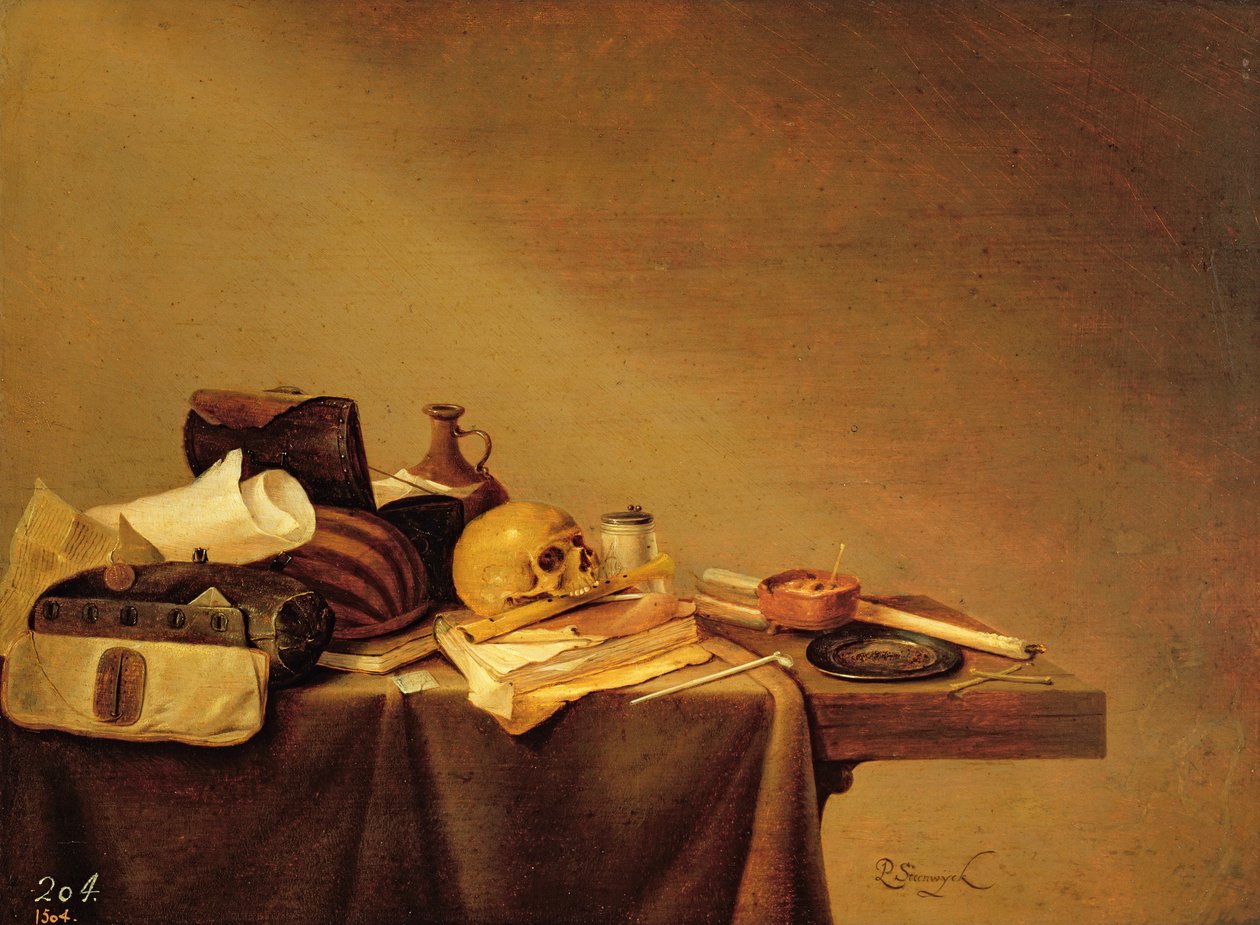 Vanitas vagy a Halál jelképe alkotó: Pieter van Steenwyck