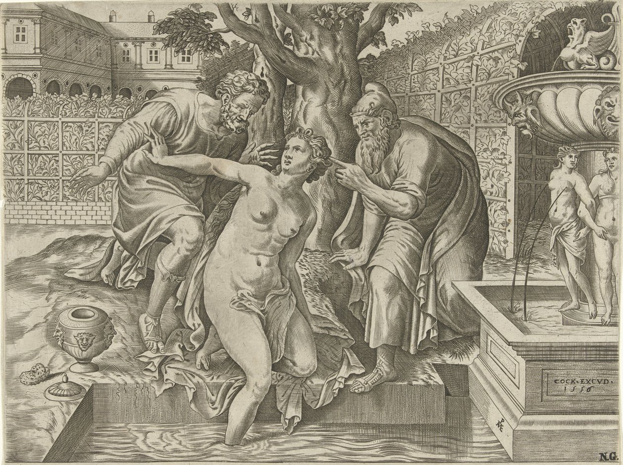 Suzanne és a vének alkotó: Pieter van der Heyden d