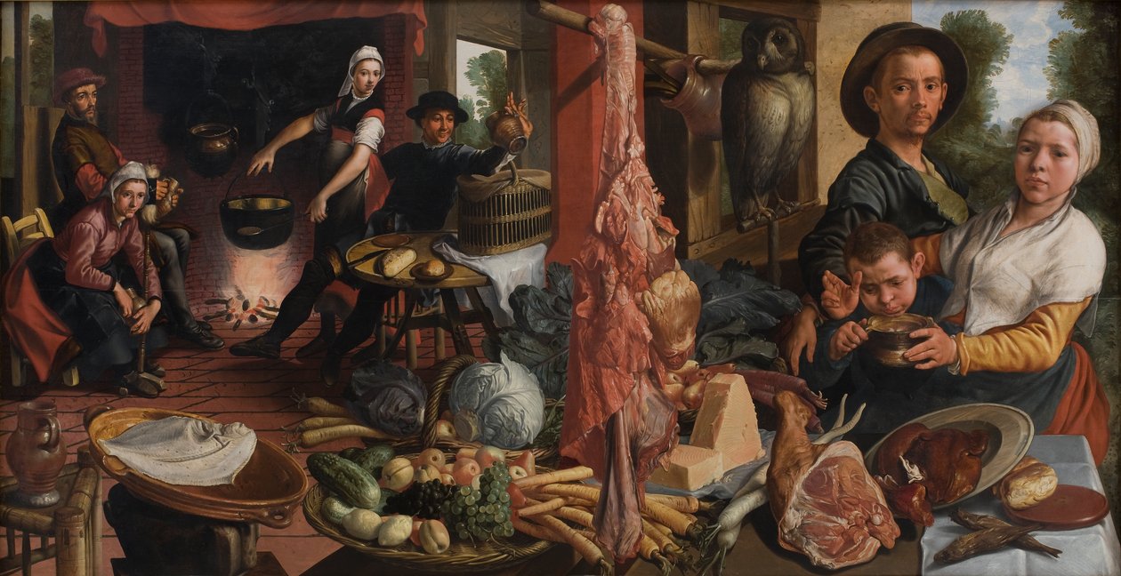 A Kövér konyha. Egy allegória alkotó: Pieter Aertsen