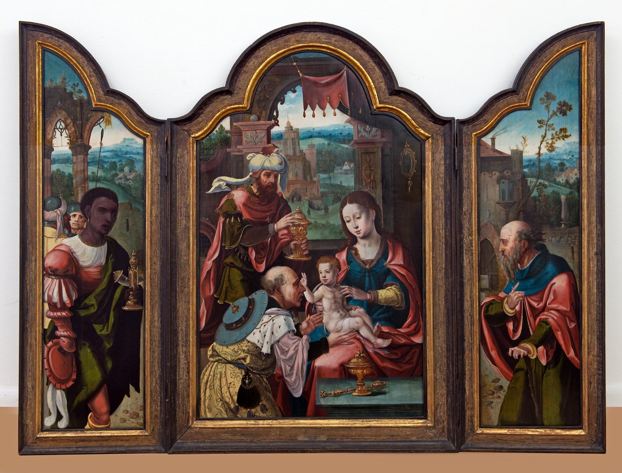 A bölcsek imádása, 1530-80 körül (olaj, tábla) alkotó: Pieter (& workshop) Coecke van Aelst