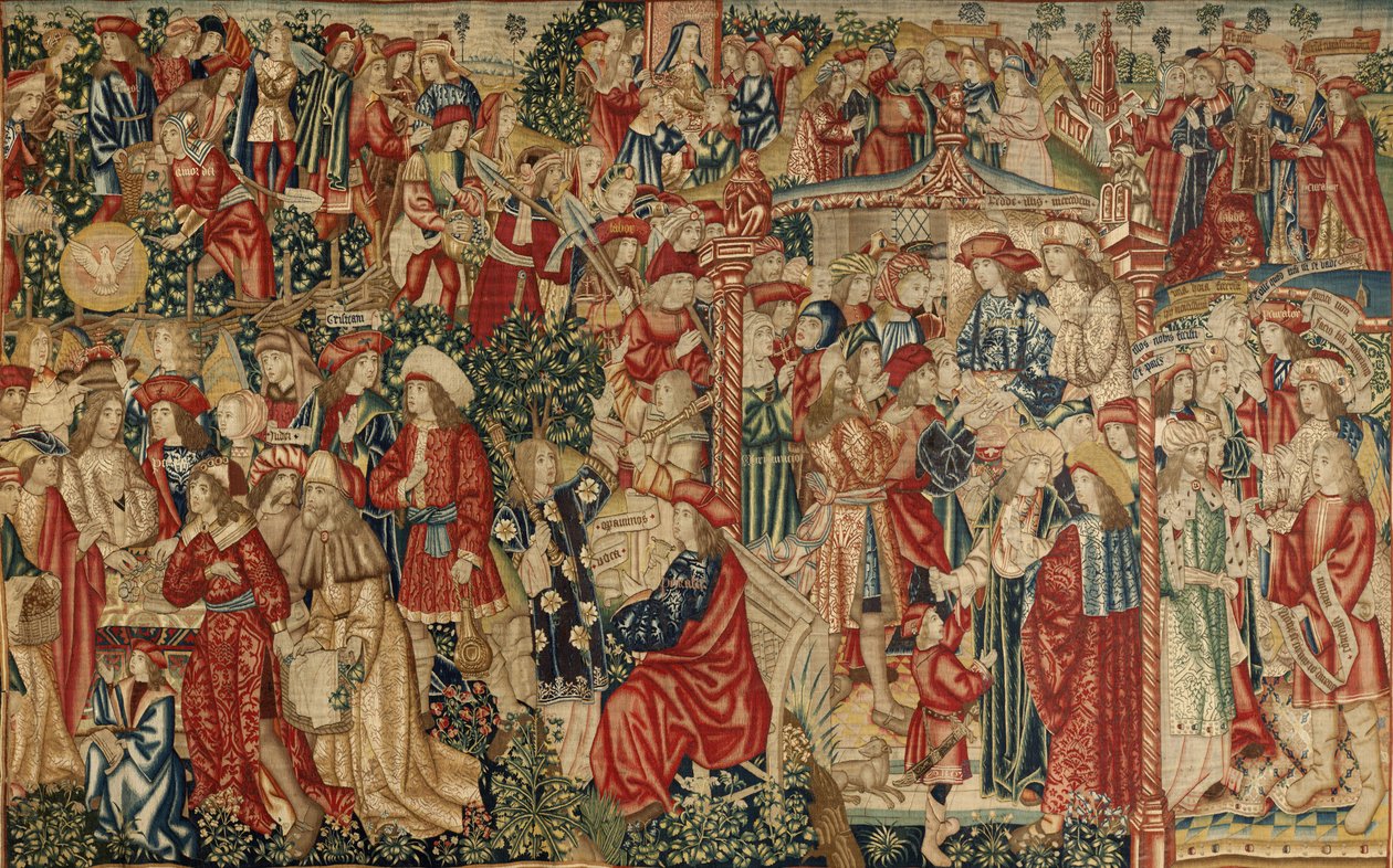 Példabeszéd a munkásokról a szőlőben, 1500 körül (szőnyeg) alkotó: Pieter (studio of) Coecke van Aelst