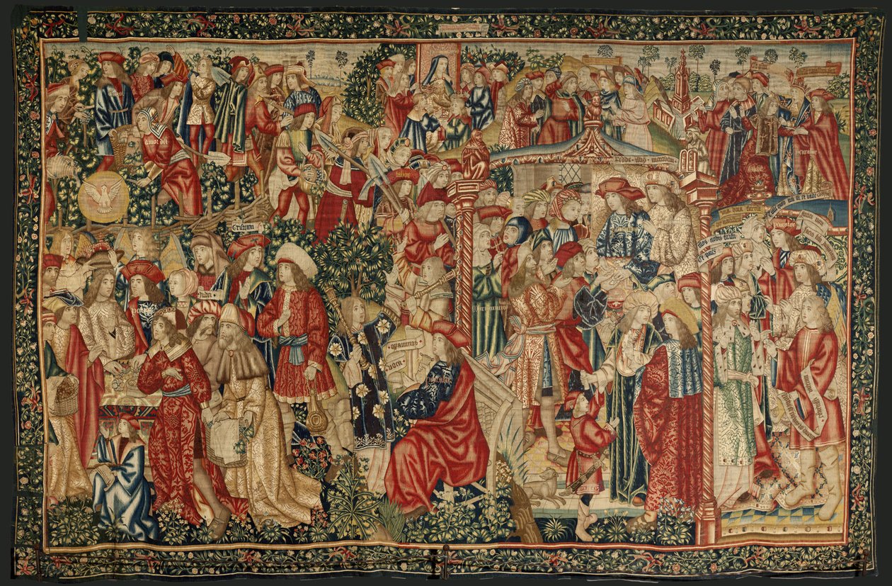 Példabeszéd a szőlőben dolgozó munkásokról, 1500 körül (szőlőszőnyeg) alkotó: Pieter (studio of) Coecke van Aelst