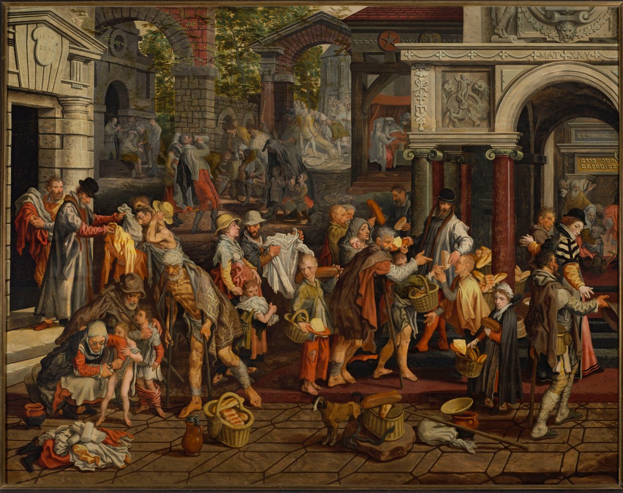 A keresztény irgalmasság cselekedetei alkotó: Pieter Aertsen
