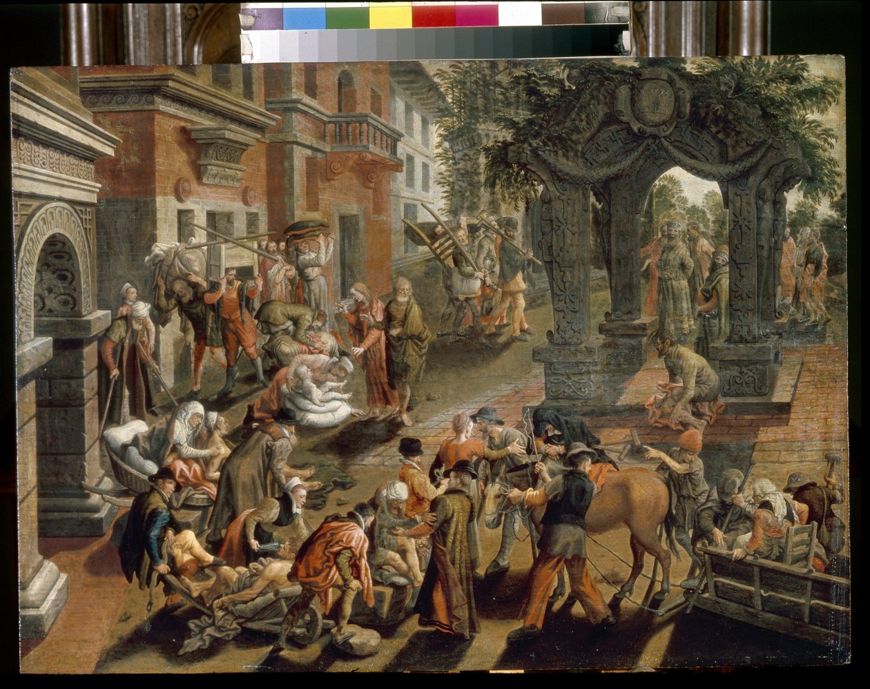 Péter és János apostolok. (Péter és János apostol). Pieter Aertsen (1508-1575) festménye, olaj, fa alkotó: Pieter Aertsen